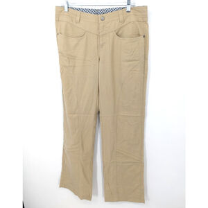 Athleta Pants Womens 10 Tan Staright Leg Utility Cargo Outdoors Gorpcore Hiking‎